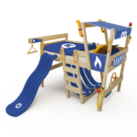 Lit mezzanine Wickey CrAzY Smoky avec toboggan  630760_k