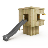 Cabane enfant moderne sur pilotis Wickey CubicCabin High, avec échelle  835250_k