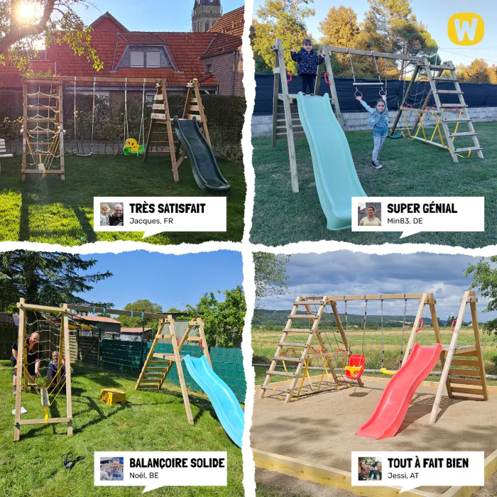 Balançoire Complète Robuste Avec Une Capacité De Charge De