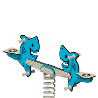 Jeu sur ressort double Wickey PRO requin « Pointey »  100297_k