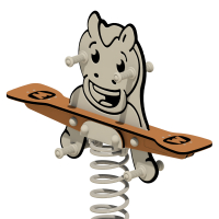 Jeu sur ressort duo Wickey PRO cheval "Smiley"  100171_k