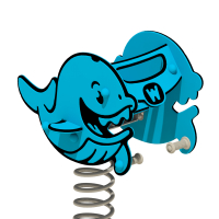 Jeu sur ressort Wickey PRO baleine "Humpey"  100191_k