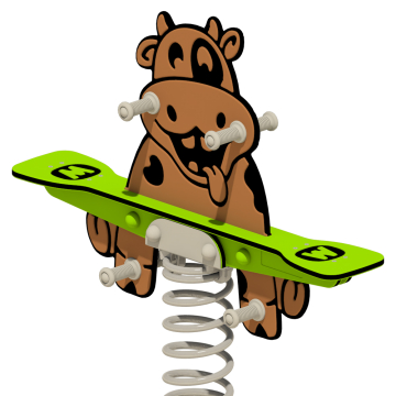 Jeu sur ressort double Wickey PRO vache "Bulley"  100261_k