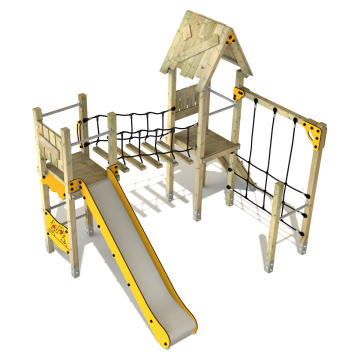 Aire de jeux publique en bois Wickey PRO MAGIC Pace  100900