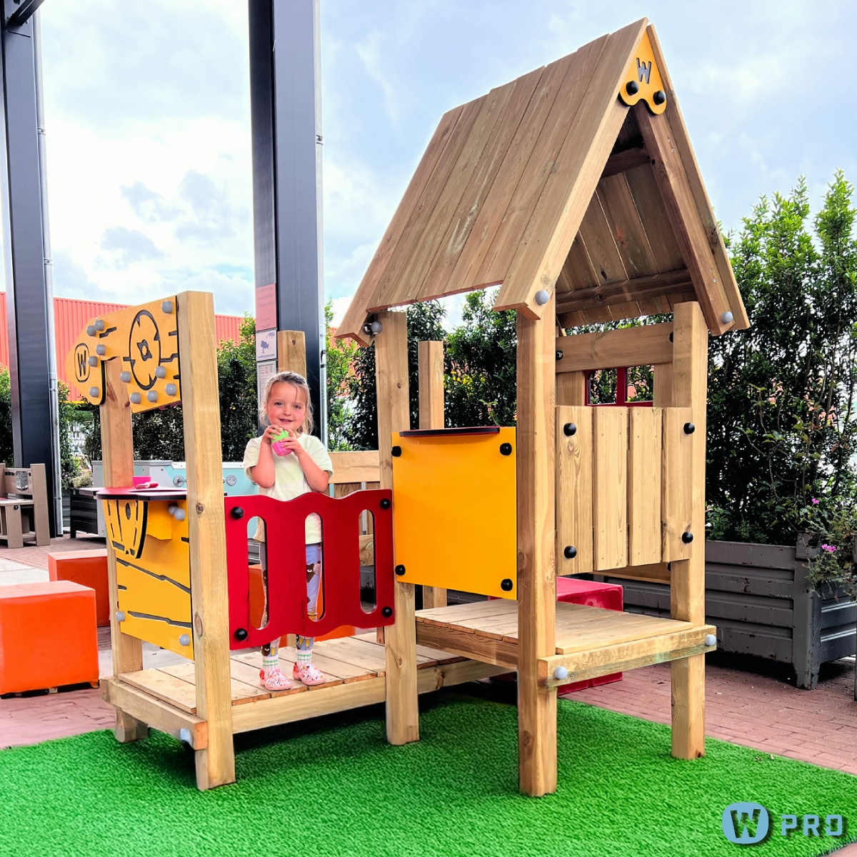 Cabane enfant publique Wickey PRO Burg  100826